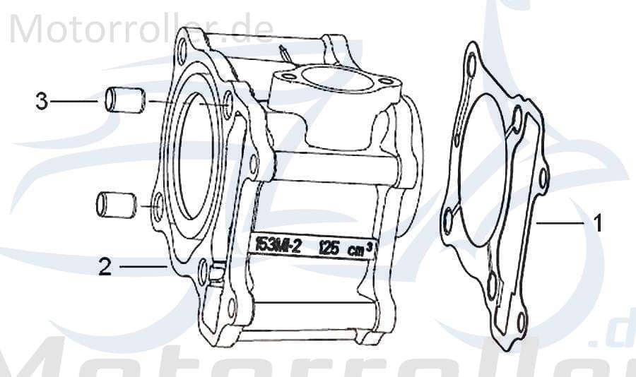 SMC Zylinder Generic Zion 125 Motorzylinder Guss 139013000000 Motorroller.de Grauguss Grauguss-Zylinder Gusszylinder Aluzylinder Druckgusszylinder
