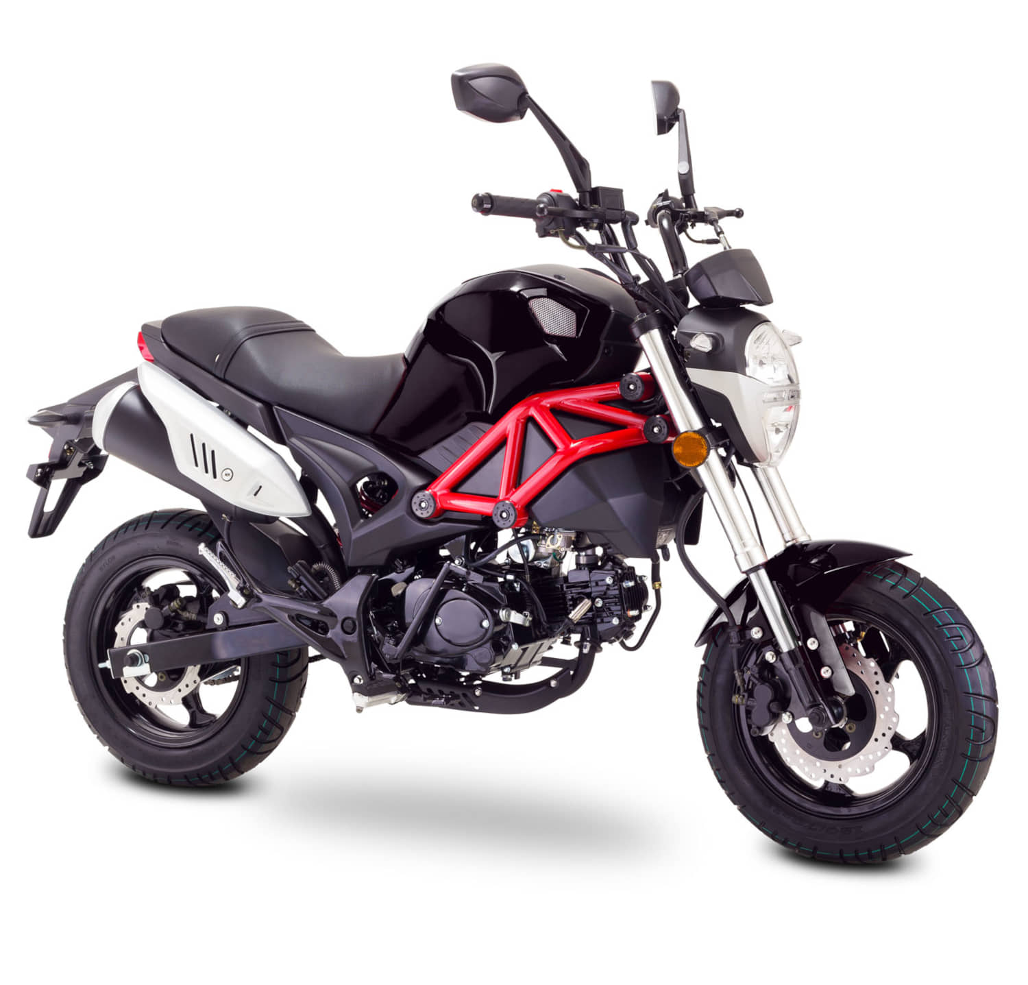 Motorrad Fighter 50 P-RS schwarz 25 km/h Euro 5 Schaltmoped Mokick Kleinkraftrad