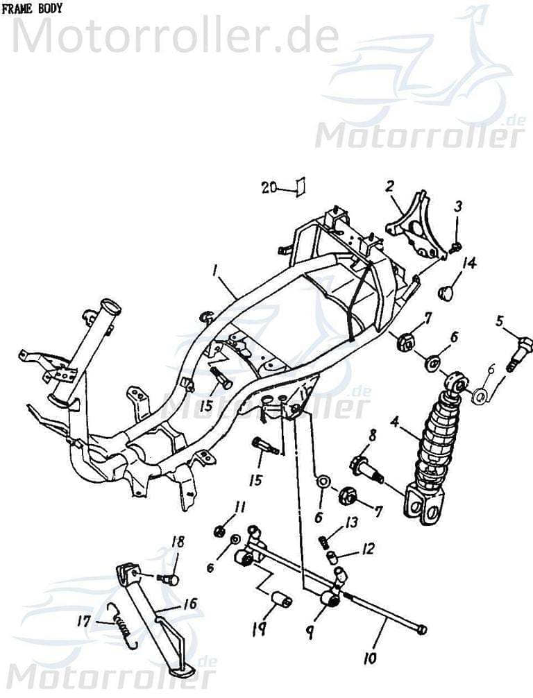 Adly Feder Seitenständer 2,0x89mm JET 50 Roller 50ccm 2Takt Motorroller.de Spannfeder Rückzugfeder Spann-Feder Haltefeder Seitenständerfeder Scooter