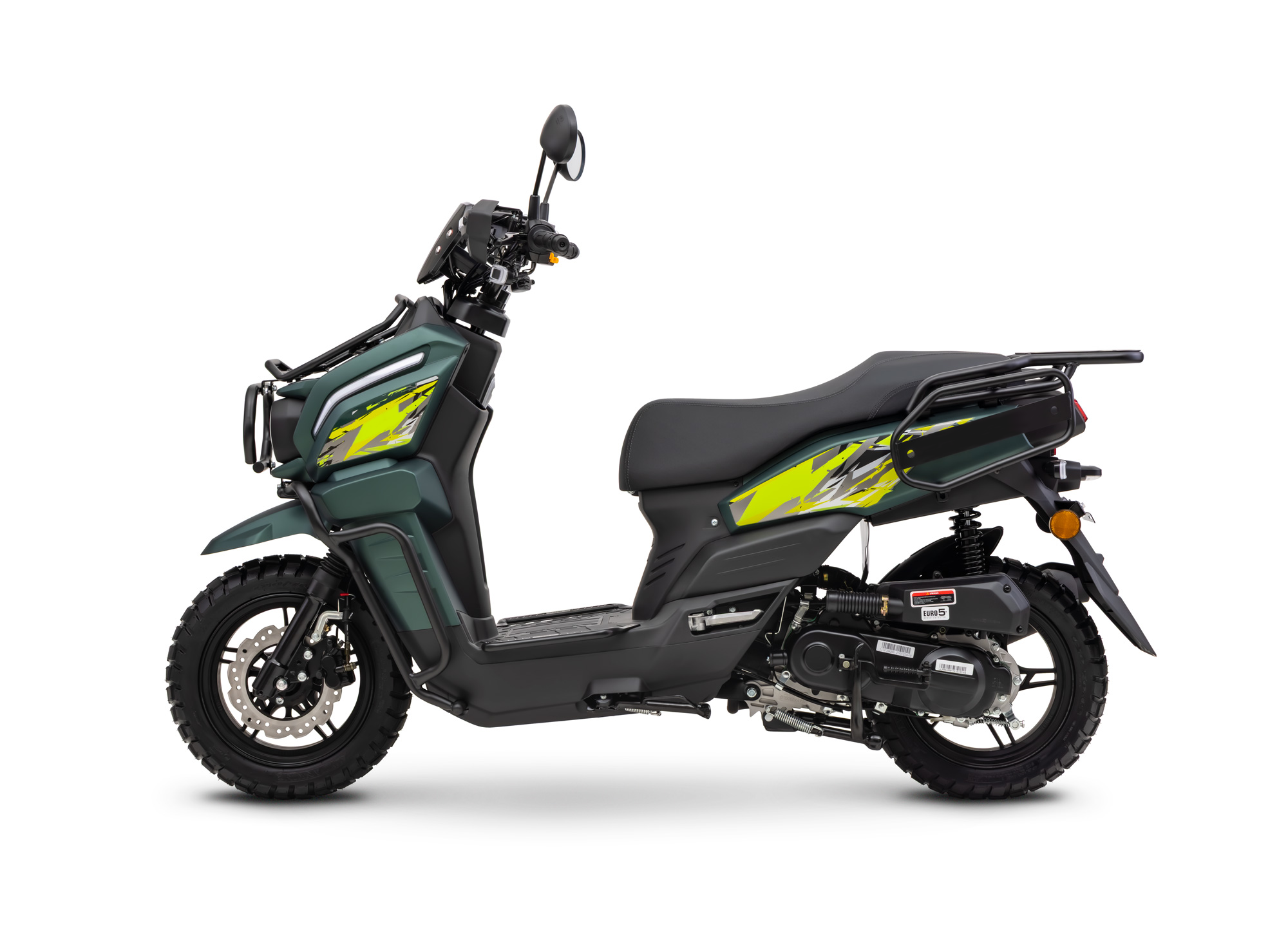 Motorroller Fighter 50 RT grün 45 km/h Euro 5 Scooter Mokick Roller