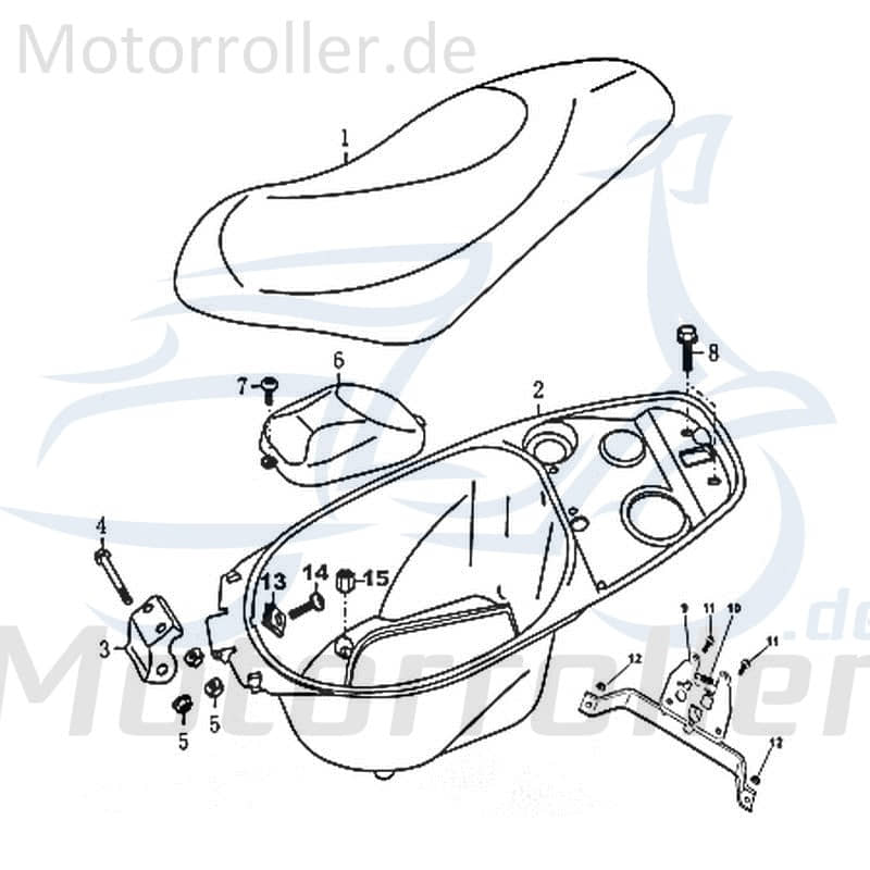 Sitzbankschanier Sitzbank Motorrad Kreidler Rex 87737