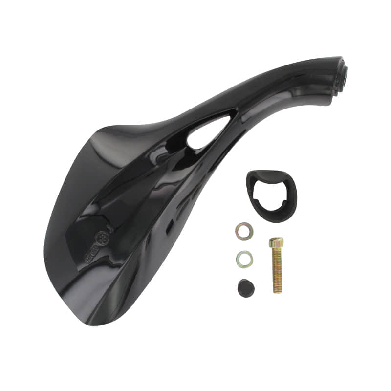 Spiegel rechts glanzschwarz + Befest.mat. FIG19-6C-2