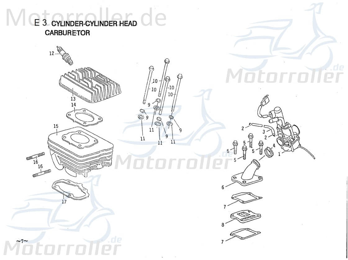 Vergaser komplett Schwimmer-Vergaser E1151000000
