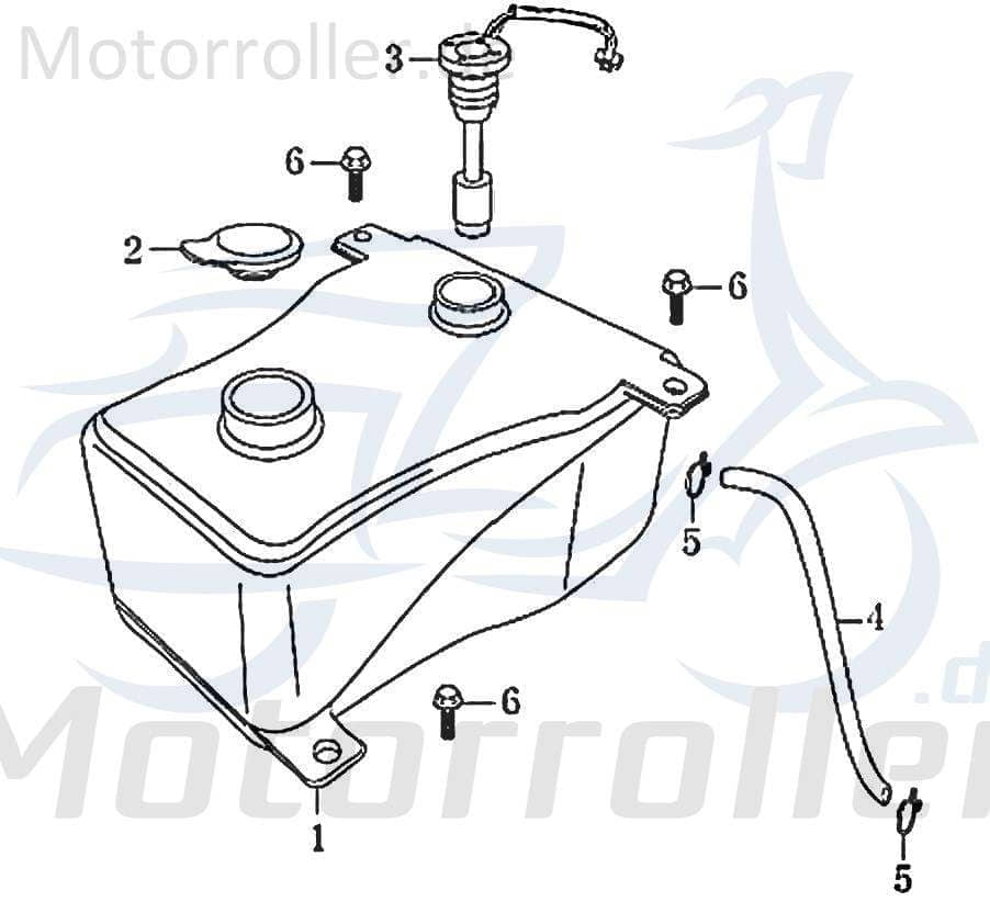 Jonway RMC-G 50 Ölschlauch Ölleitung 50ccm 2Takt 83753 Motorroller.de Öl-Schlauch Öl-leitung Ölrohr Ausgangsschlauch Eingangschlauch 50ccm-2Takt