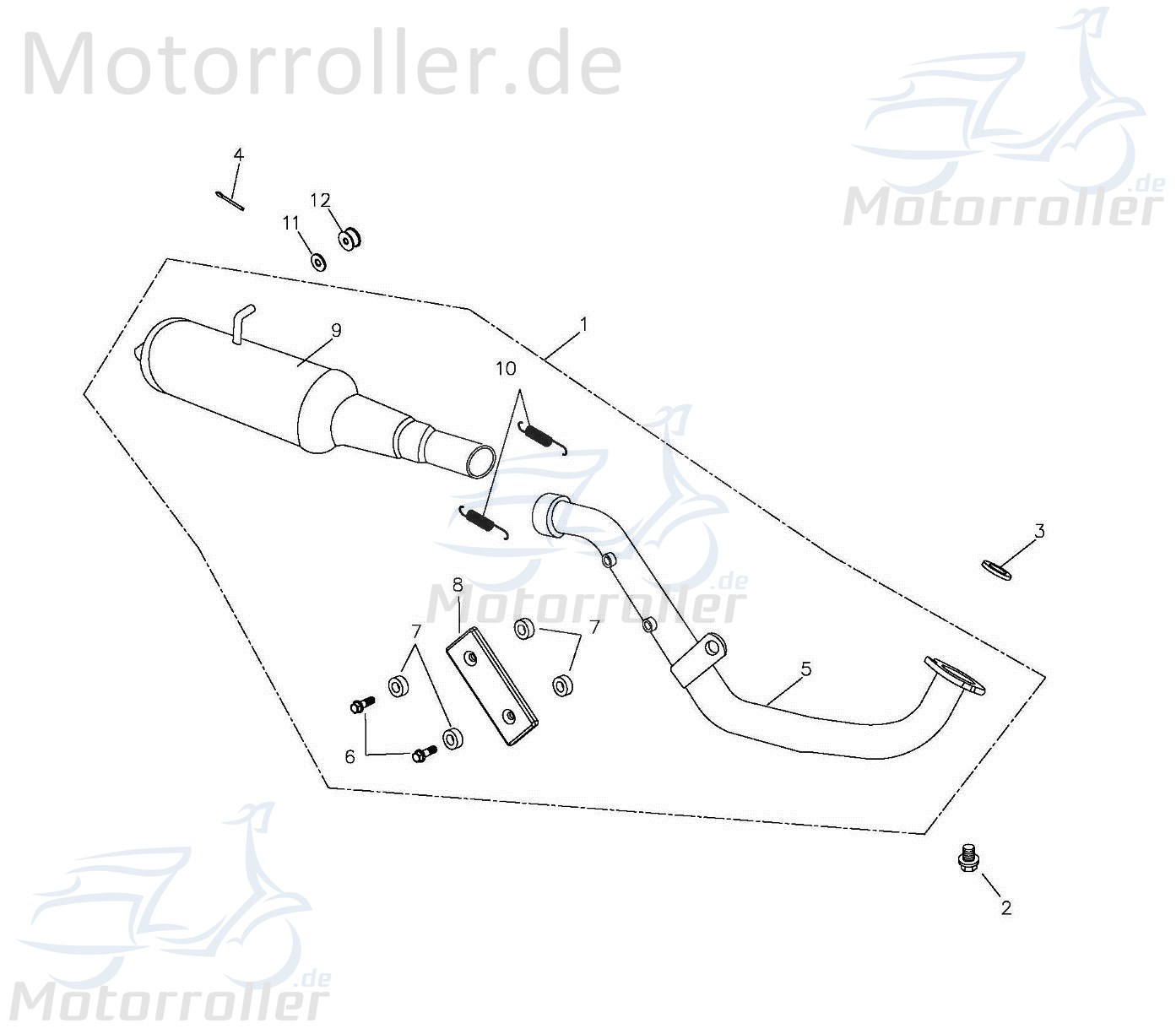Feder für den Auspuff 18307-197-000