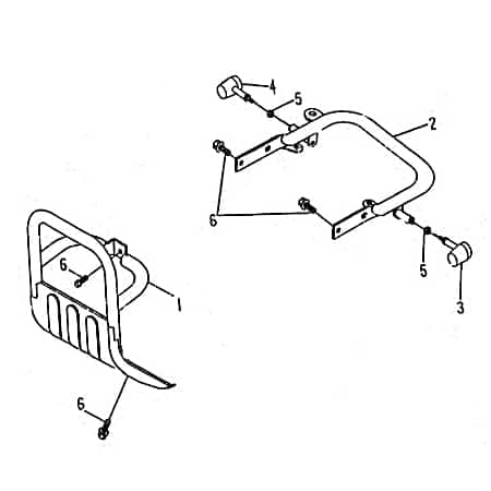 SMC Quad 250 Frontschutzbügel Alu 250ccm 4Takt 41601-RAM-00 Motorroller.de Alubügel ATV Quad 150 UTV Ersatzteil Service Inpektion Direktimport