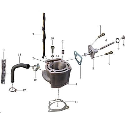 Jonway Insignio 250 DD Führungsschiene Kettenspanner 250ccm 4Takt 704551 Motorroller.de Gleitführung 250ccm-4Takt Scooter Kreidler Ersatzteil Service