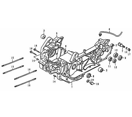 RadialKugellager 6002 Lager Motorgehäuse Motorrad 79732
