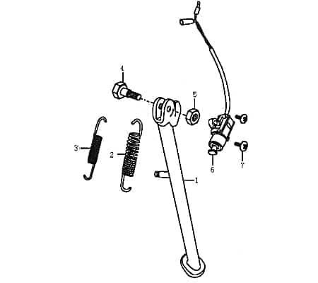 Feder Schwingungsdämpfer FIG.C2-3 Motorroller.de