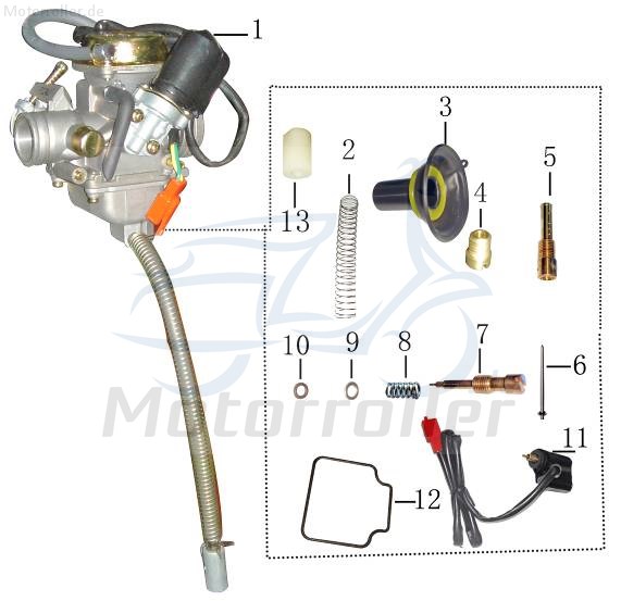 Vergaser 24mm mit E-Choke CVK komplett 31120412-1