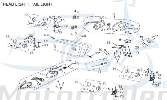 AEON Blinker Cobra 50 Signalleuchte Quad 33450-116-00A Motorroller.de Blinklicht Blinkleuchte Fahrtrichtungsanzeiger Blinkleuchten Blinkerleuchte