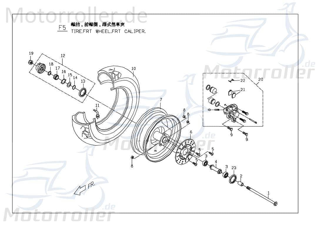 Bremsklotz-Set vorn P540C310000