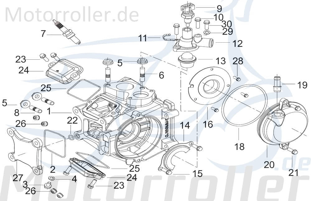 Kreidler Insignio 250 DD Führungsblech 250ccm 4Takt 110035000000 Motorroller.de Führungschiene 250ccm-4Takt Scooter Ersatzteil Service Inpektion