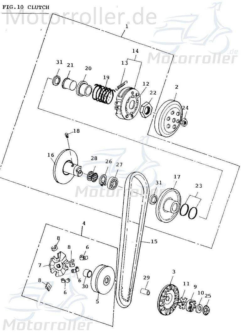 Adly Federscheibe 10.2x24x2.6 50ccm 2Takt ABR-22145-104-000 Motorroller.de Federring Spannscheibe Ausgleichsscheibe Feder-Ring Zwischenscheibe Scooter