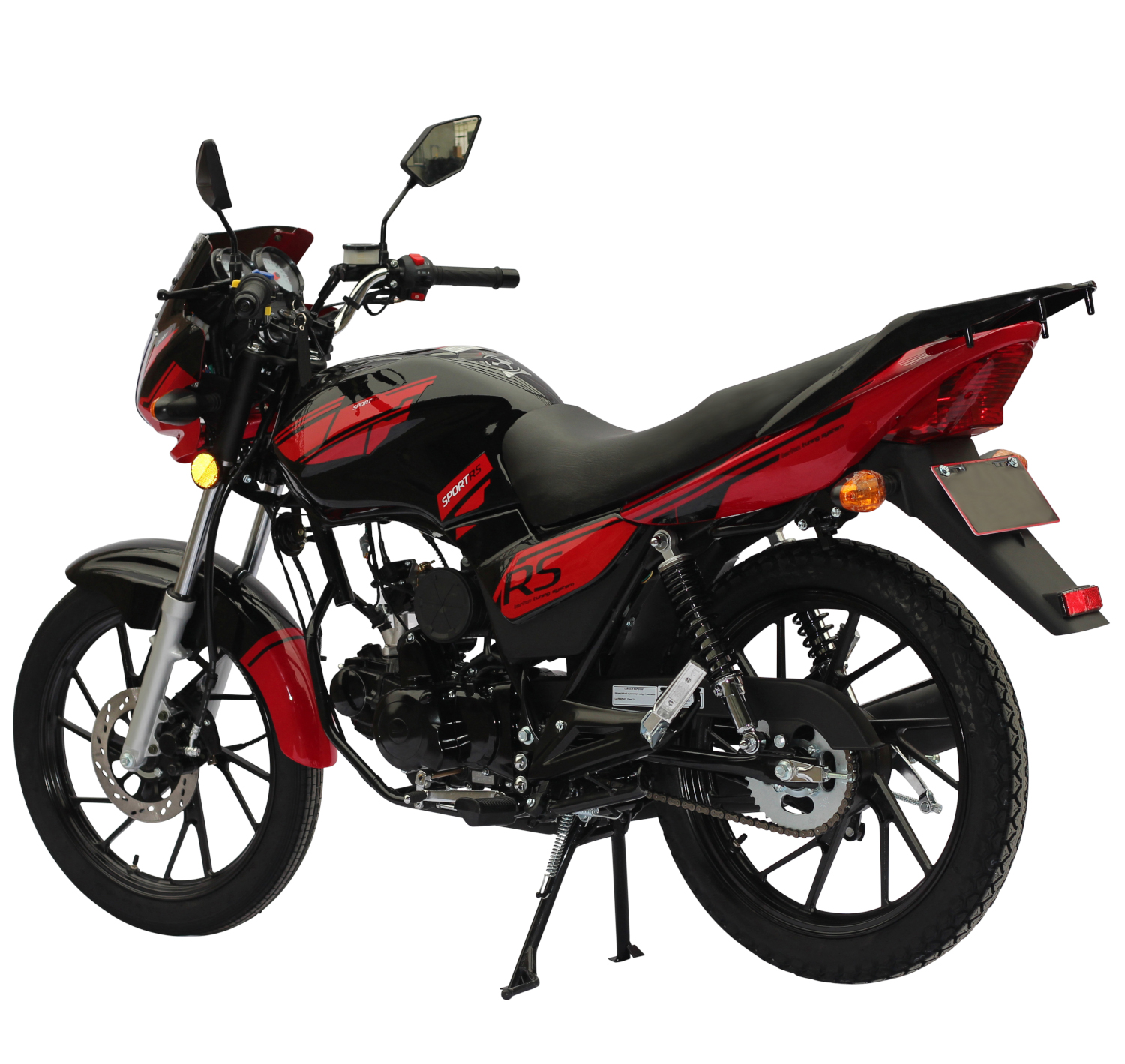 Motorrad Fighter 50 Sprint-S rot 45 km/h Euro 5 Schaltmoped Mokick 50ccm 4 Takt Kleinkraftrad Krad