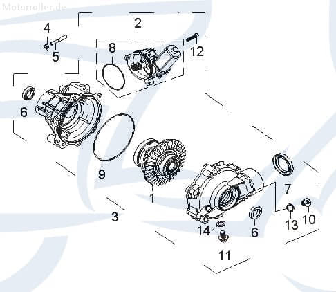 Dichtscheibe Rex Quad 50 Dichtring Dicht-Ring ATV 50ccm 2Takt Motorroller.de Distanz-Scheibe Dicht-Scheibe Minarelli liegend Explorer UTV Ersatzteil