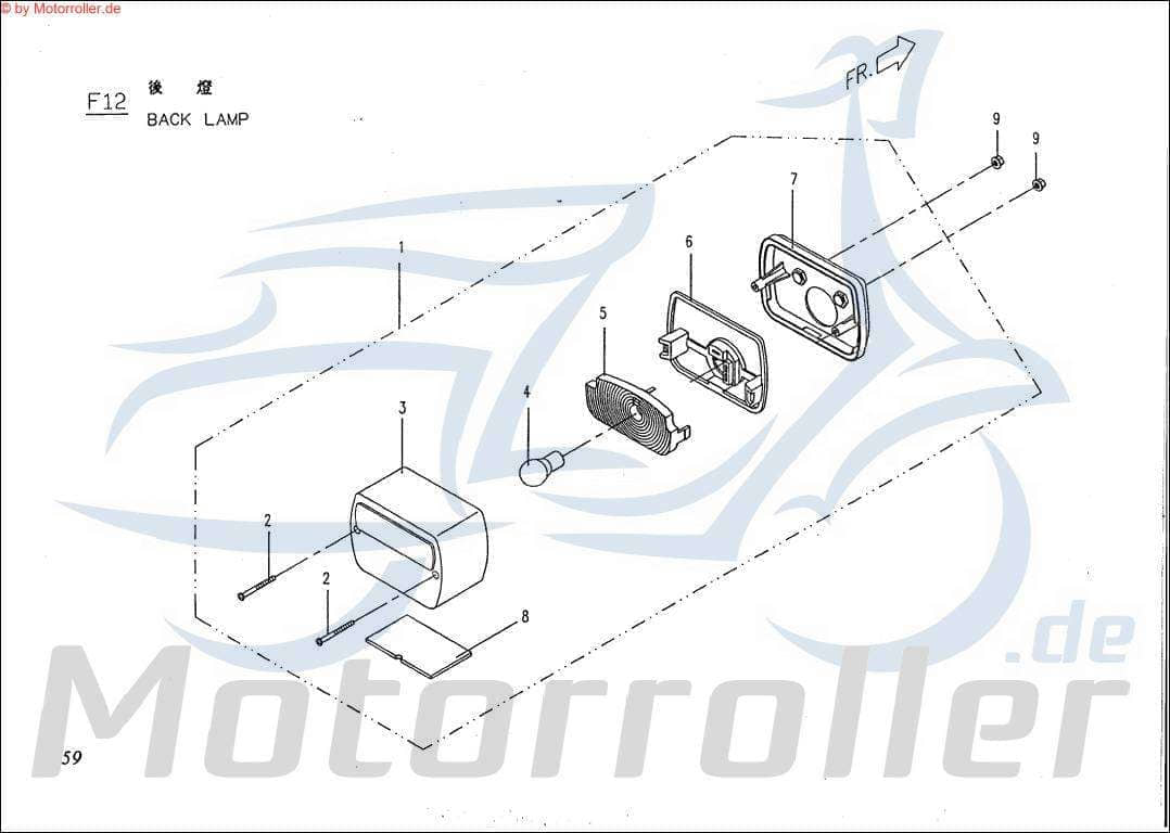 PGO Fassung Big Max 50 Lampenfassung Sockel 50ccm 2Takt Motorroller.de Lampensockel Birnenfassung Birnensockel 50ccm-2Takt Scooter Big Max 90 Service