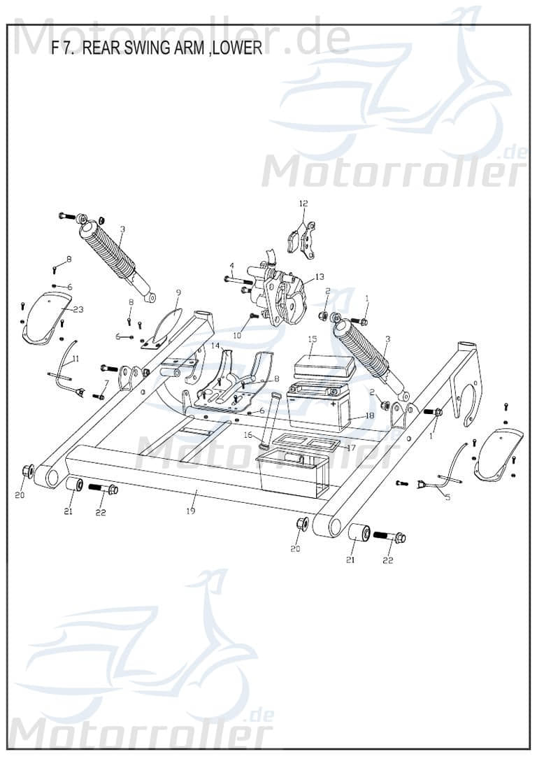 PGO Polsterbuchse Schwinge Bugxter 150 Buggy 150ccm 4Takt Motorroller.de Motorträgerlager PGO 150ccm-4Takt Bugrider 150 Ersatzteil Service Inpektion