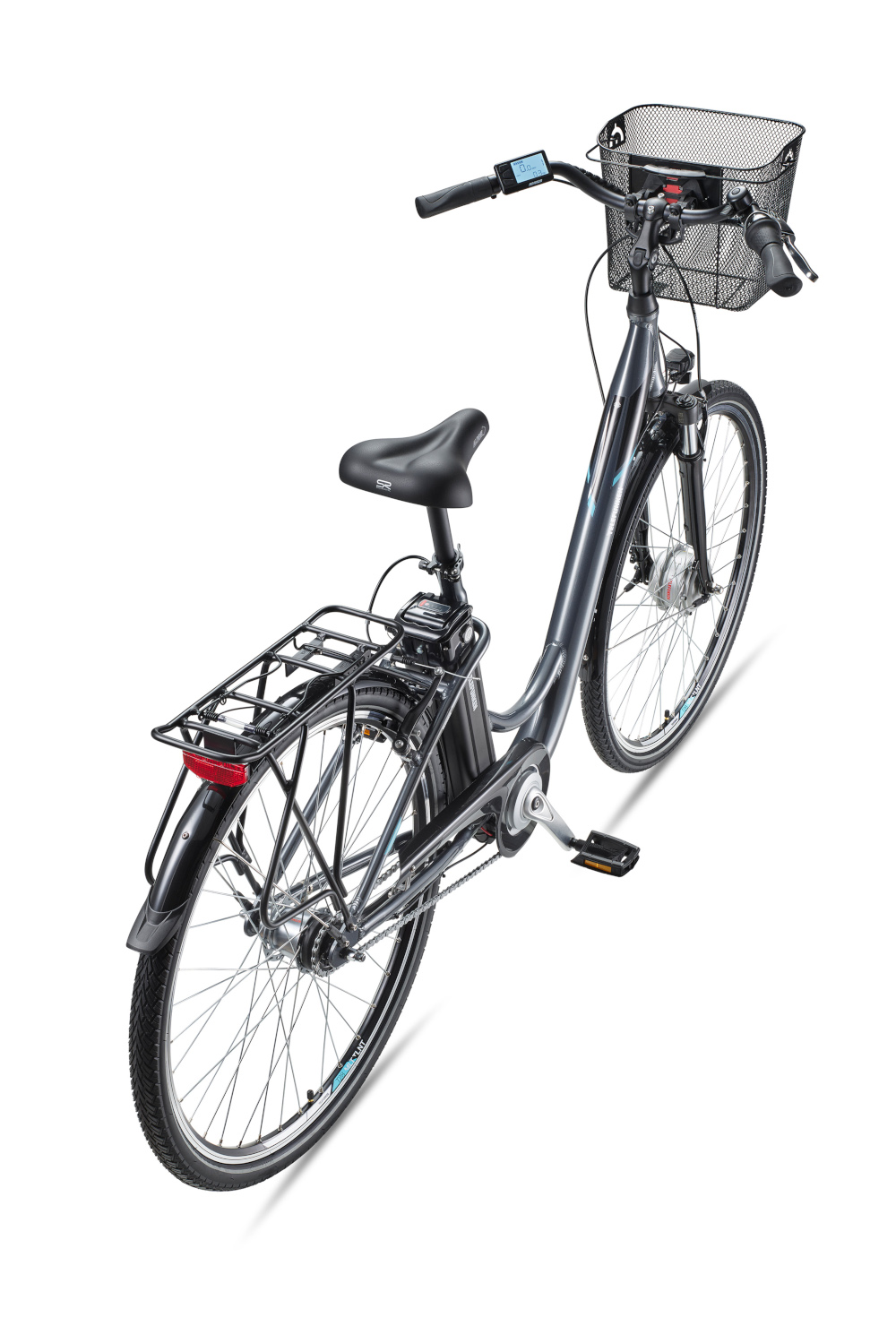 E-Bike Telefunken RC840 Multitalent Elektrofahrrad City-Pedelec anthrazit 28" RH 48cm E-Fahrrad Citybike