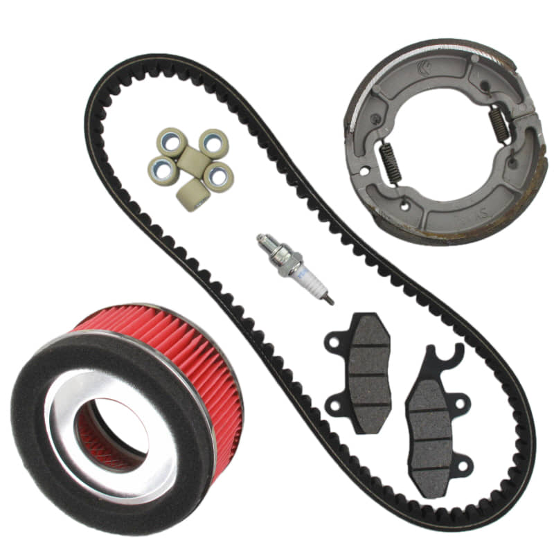 Rex RS1100 Inspektion Set 125/150ccm 125ccm 4Takt 8007224 Motorroller.de 12 Zoll Keilriemen 835x20x30mm Wartung Satz Service Kit Scooter Ersatzteil