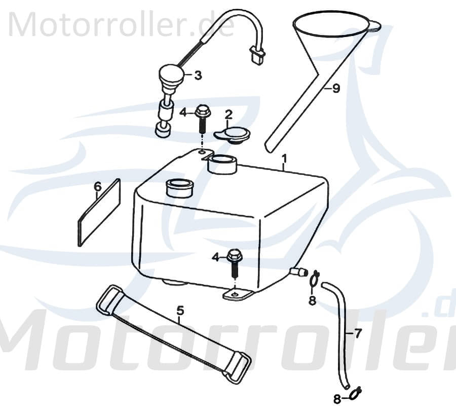 Kreidler Florett RMC 50F Verschlusskappe 50ccm 2Takt 86783 Motorroller.de Verschlussdeckel Verschlußkappe Verschlussabdeckung Motorrad Moped Service