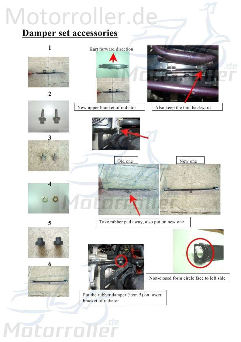 PGO Bundschraube M6x25mm T-Rex 50 Flanschschraube 50ccm 2Takt Motorroller.de Maschinenschraube Flansch-Schraube Maschinen-Schraube Bund-Schraube