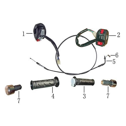 Gaszug Bautenzug Seilzug Chokezug 706071