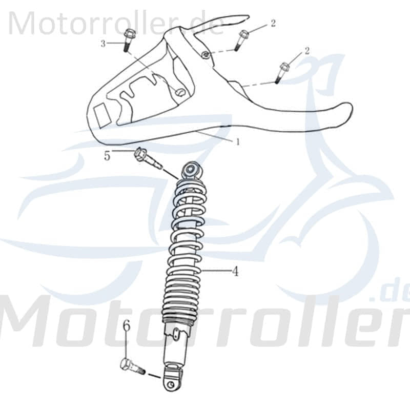 Rex Hiker 50 City DD GEPÄCKTRÄGER Roller 50ccm 2Takt 706963 Motorroller.de Topcase-Halterung Kofferträger Gepäck-Träger Topcasehalterung Koffer-Träger