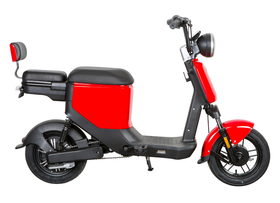 Elektroroller Scoody 25 E-Go ZT-05A rot 350W 25 km/h E-Scooter E-Roller Mofa