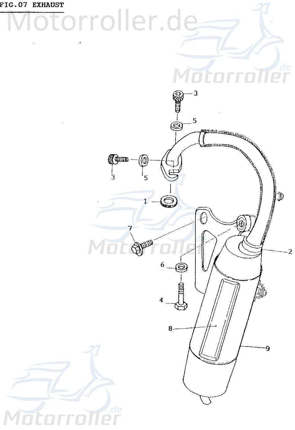 Dichtung Auspuff DAE-18291-SE5-5000-EU