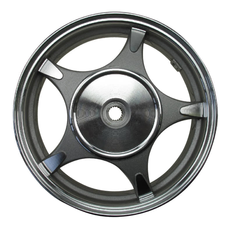 Rex Palermo Alufelge hinten 10x2.15 Zoll 50ccm 4Takt 740629 Motorroller.de Aluminiumfelge Alurad Hinterrad Scooter Hagebau Palermo 50 Ersatzteil