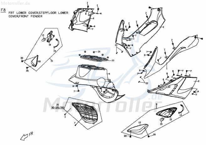 PGO Blinker rechts vorn G-Max Signalleuchte M266D120000 Motorroller.de Blinklicht Blinkleuchte Fahrtrichtungsanzeiger Blinkerleuchte