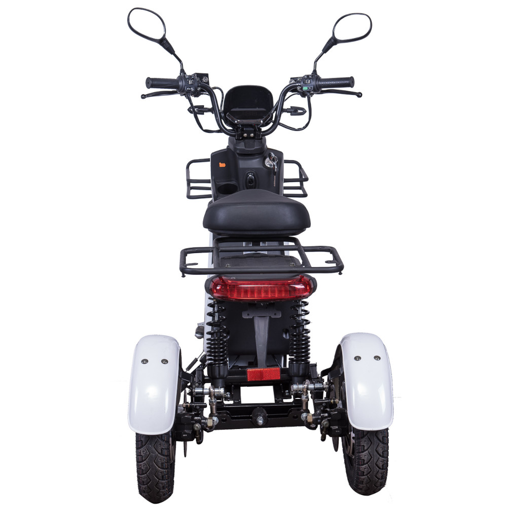 Dreirad Scoody E Trike ZT-29A 45 km/h rot 2x800 Watt Lithium-Ionen Elektroroller E-Scooter E-Roller Dreiradroller