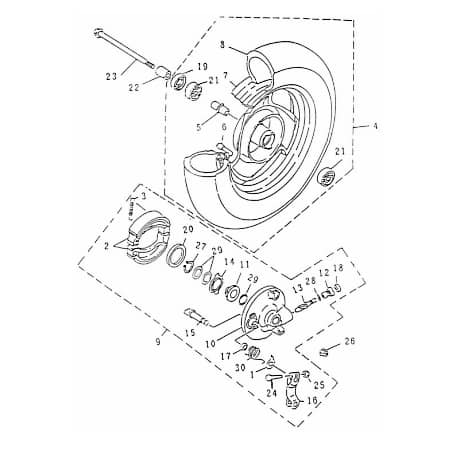 Schraube Motorträger / Radachse 94610-10158-B