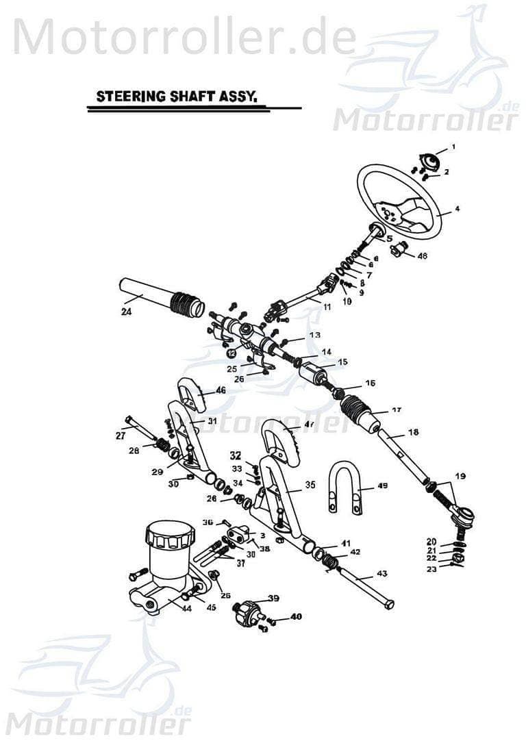Abdeckung Lenkschraube B56120300001