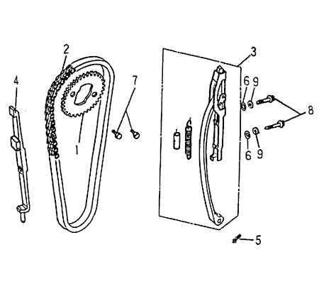 Führung Steuerkette Explorer Stinger 250 Quad 234ccm 4Takt Motorroller.de Gleitführung Bewegungsführung 234ccm-4Takt ATV Rex Quad 250 UTV Ersatzteil