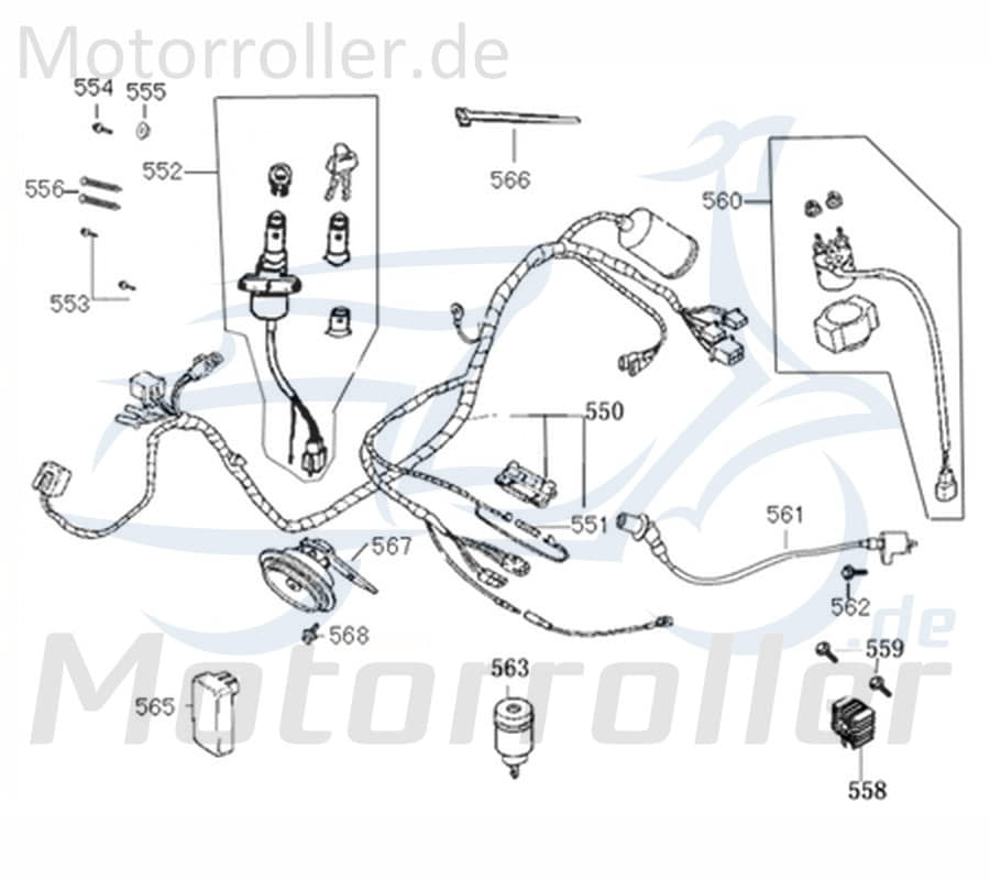 CDI-Einheit 45 km/h 4T 3.50-10 4416 / 30410-DGW-E000