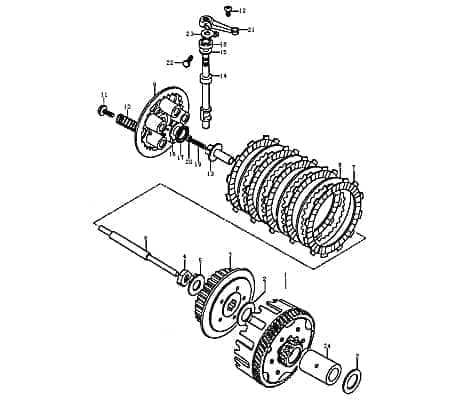 Anlaufscheibe 20 x 34,5 x 1,9 mm 89197 für 125ccm 4Takt