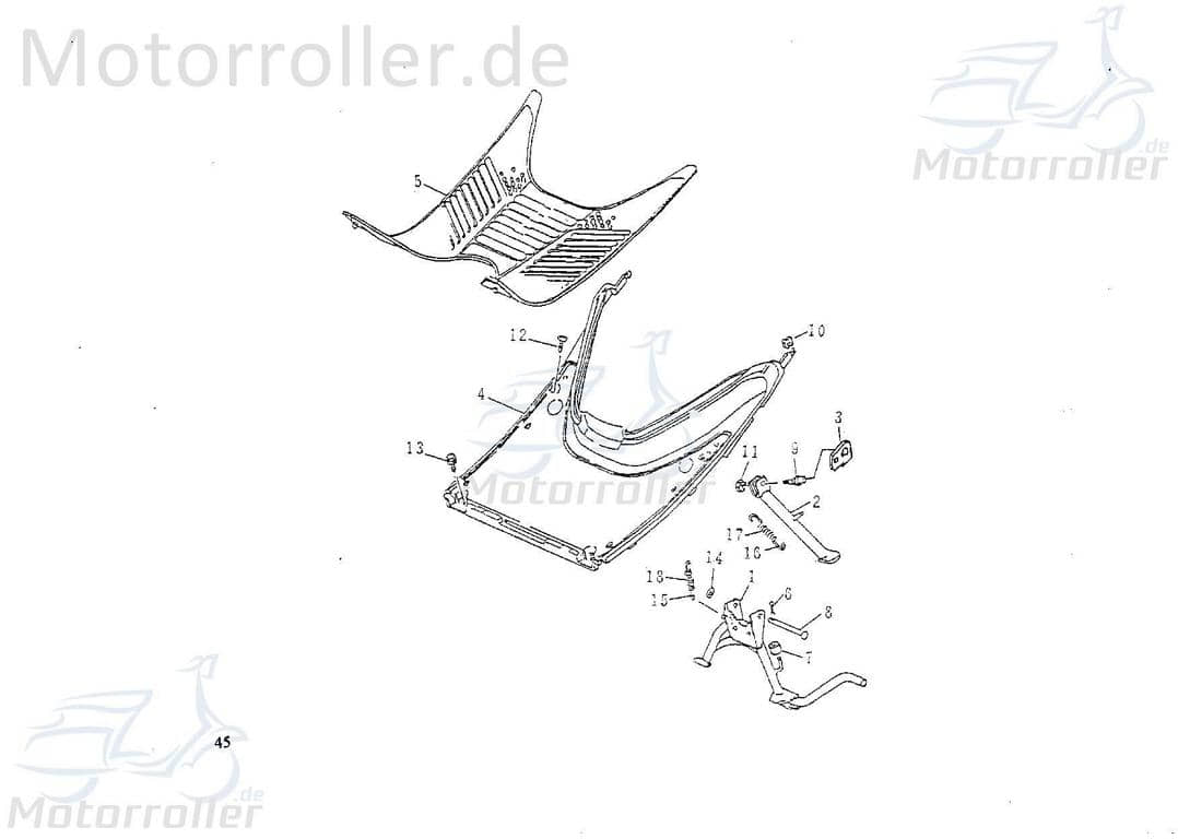 Seitenständer 74531 für Rex Quad-150-150Ccm-4Takt