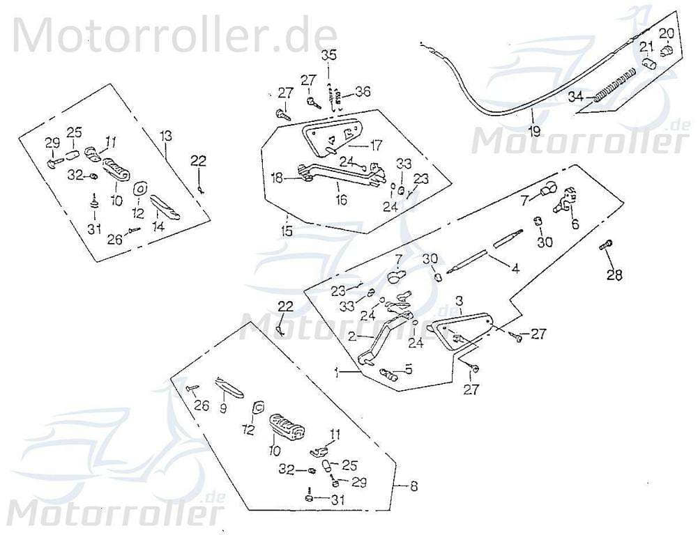 SMC Chopper 125 FEDER Dämpfung 125ccm 4Takt 97506-26070-B Motorroller.de Schwingungsdämpfer Ausgleichsfeder Abfederung Masseausgleich Scooter Service