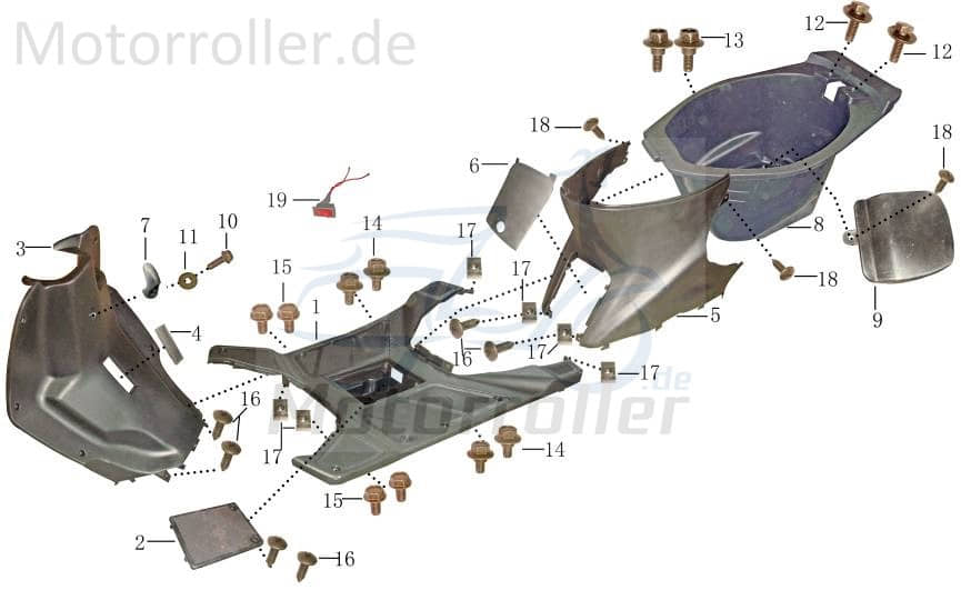 Abdeckung Fahrgest.nr. 104,10 x 31,50mm YYB950QT-2-1500