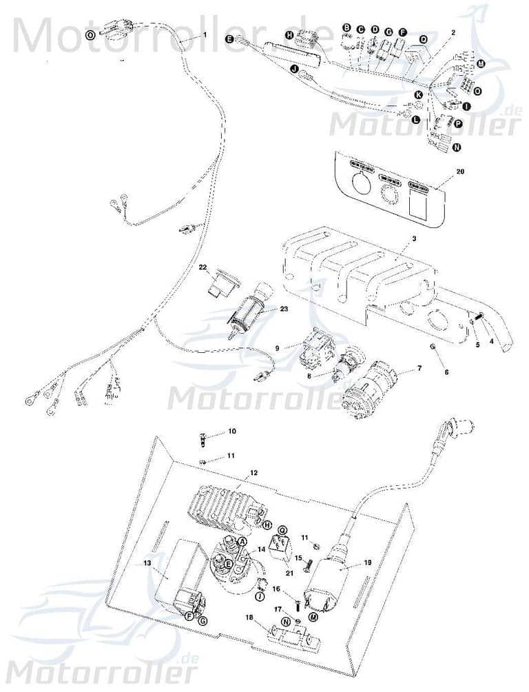 Kabelbaum hinten Stromverteiler 6.000.103 von Tongjian