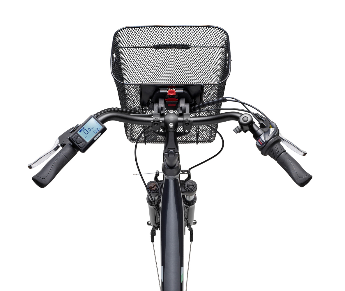 E-Bike Telefunken RC822 Multitalent Elektrofahrrad City-Pedelec anthrazit 28" RH 48cm E-Fahrrad Citybike