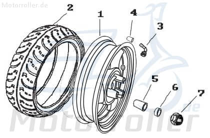 Reifen 130-70-12 56J Mantel Jonway 1040302-1