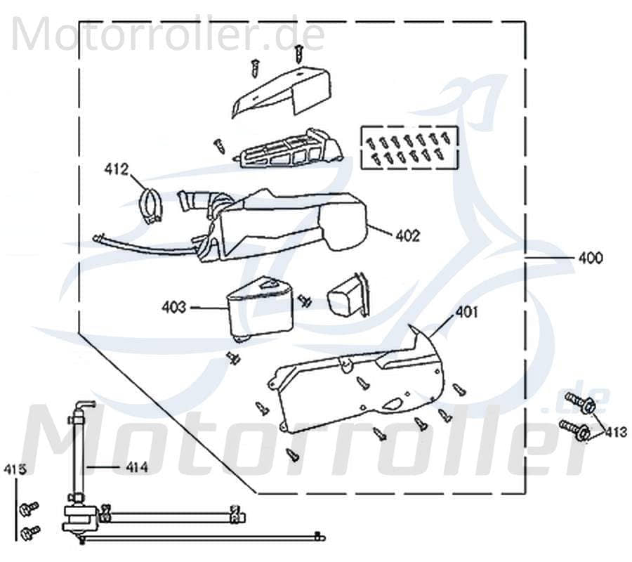 Kreidler Flory 125 Classic Luftfiltereinsatz 125ccm 4Takt 741721 Motorroller.de Luft-Filter Luftfilter-Einsatz Scooter