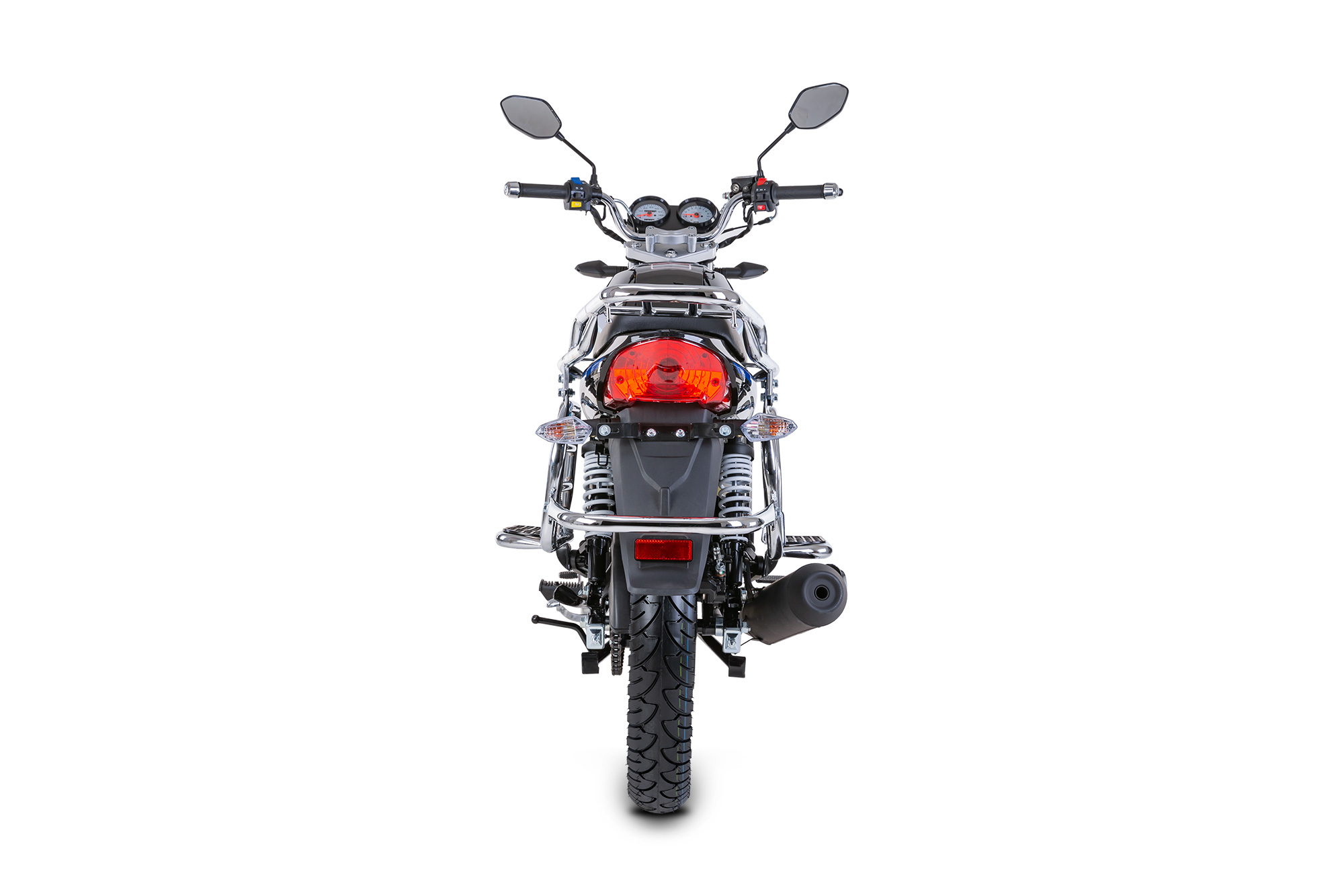 Motorrad Fighter 125 C-RS schwarz 90 km/h Euro 5+ Schaltmoped Mokick Kleinkraftrad