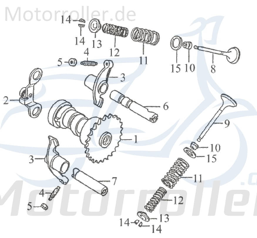 Auslassventil 14721-KAI-00 von AGM-MOTORS
