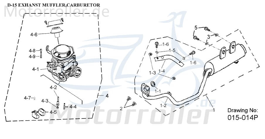 AEON Nadelsatz Overland 180 Nadelset Nadelkit 180ccm 4Takt Motorroller.de Vergasernadelsatz Vergasernadelset Vergasernadelkit 180ccm-4Takt Quad ATV