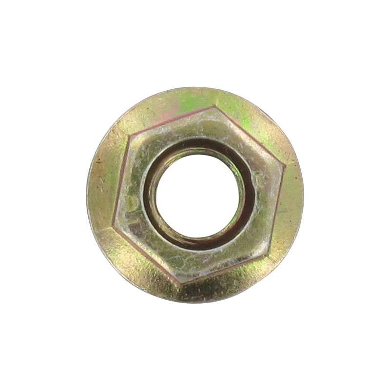 Mutter M6 gelb verzinkt Qingqi Martinique 125 DD FIG-E8-11 Motorroller.de Sechskantmutter Flanschmutter Bundmutter Sechskant-Mutter Flansch-Mutter Rex