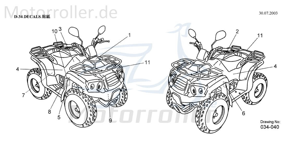 AEON Aufkleber ( Reifen PSI ) Warnung Sticker 87752-159-000